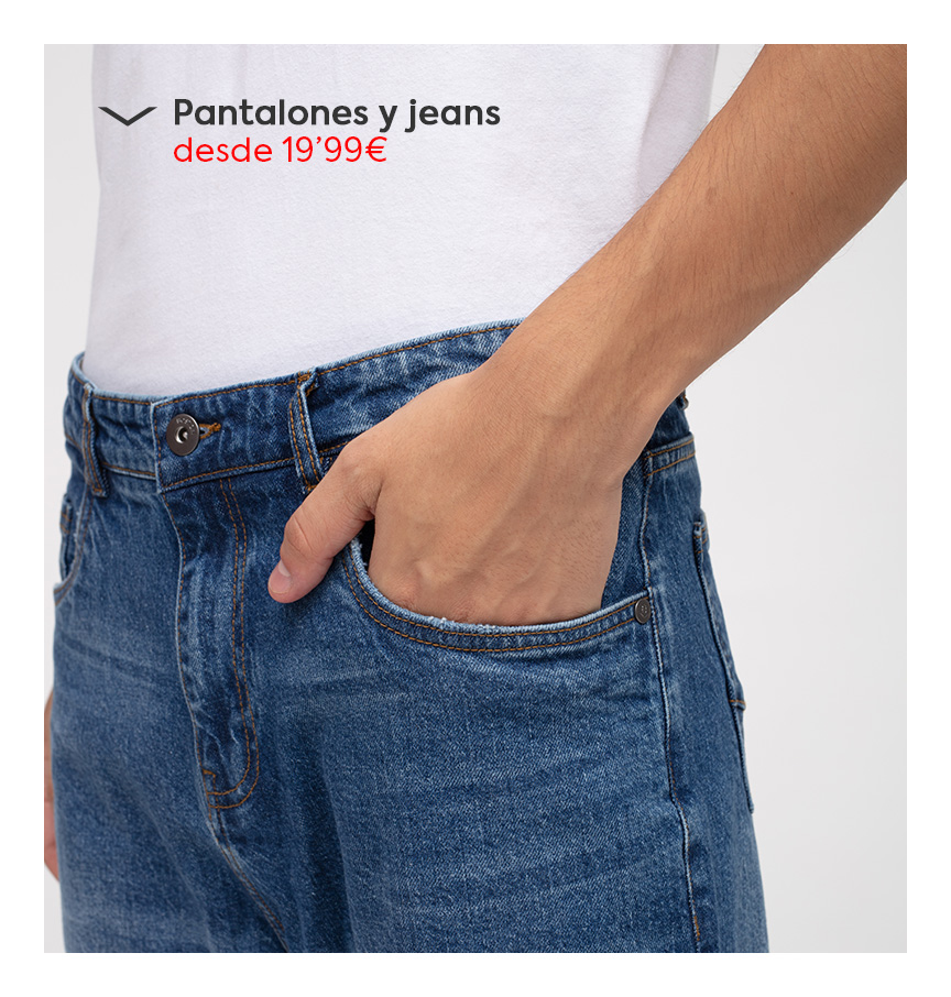 pantalones y jeans para hombre en rebajas 
